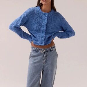 SOVERE Allure Cardigan. Blue Women's Cardigan Sweater